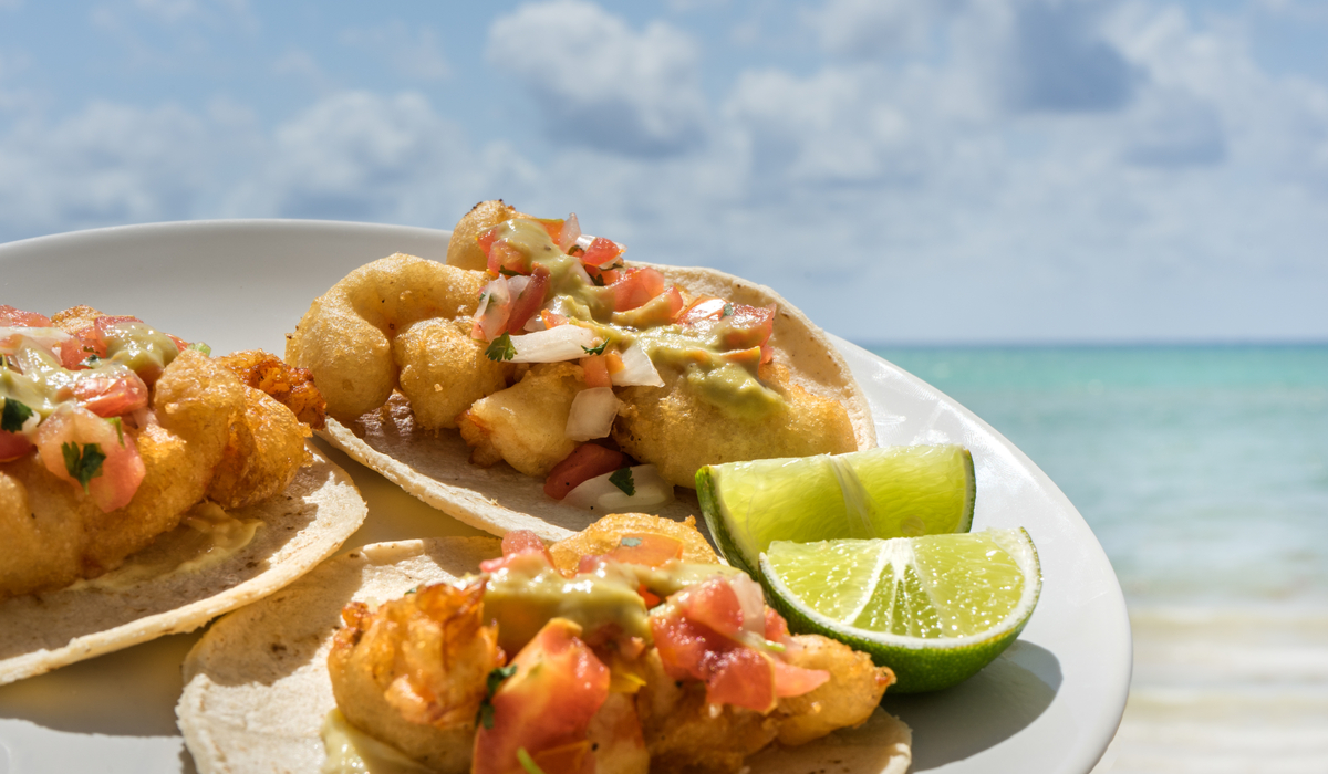 Tacos on beach