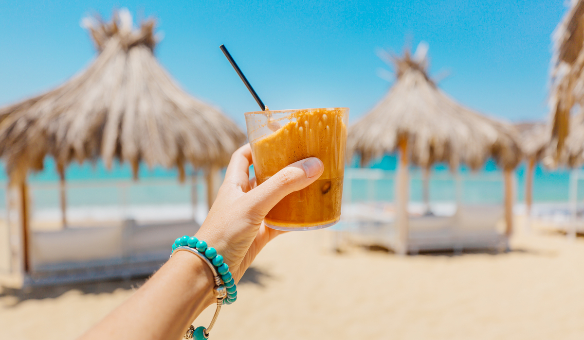 Coffee on beach