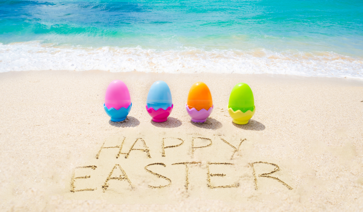 Easter on beach