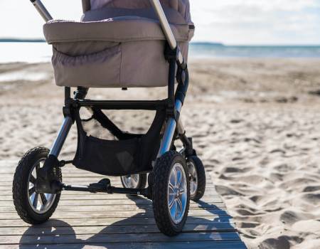 Baby Stroller Beach