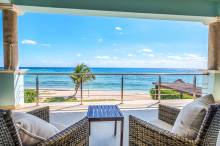 luxury villa beachfront balcony