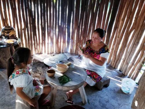 Mayan village kitchen