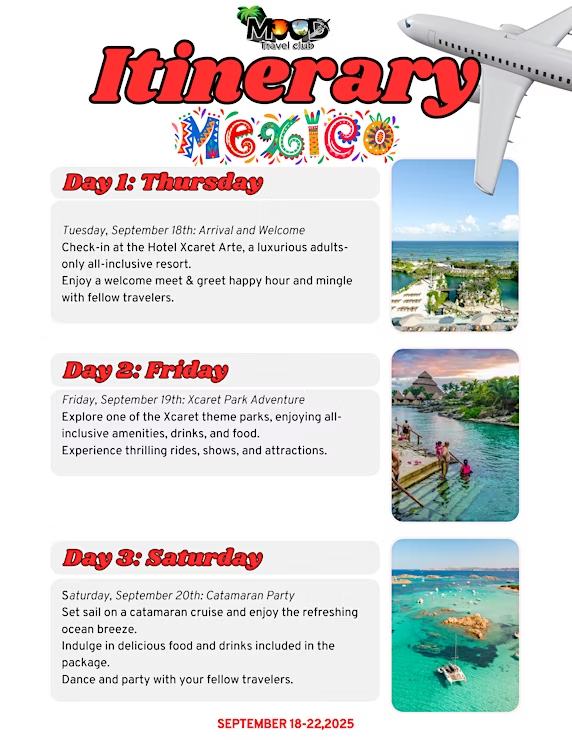 MOOD Mexico September 18-22, 2025 Xcaret Arte All Inclusive Resort